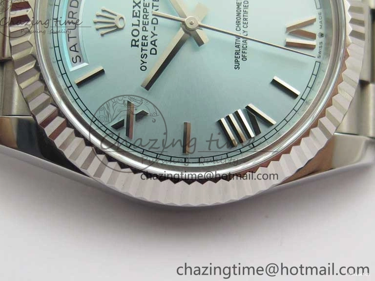 Day Tiffany Bp Maker on Best Dial Blue Roman 1:1 Bracelet 40 SS Edition SS A2836 Date 0408